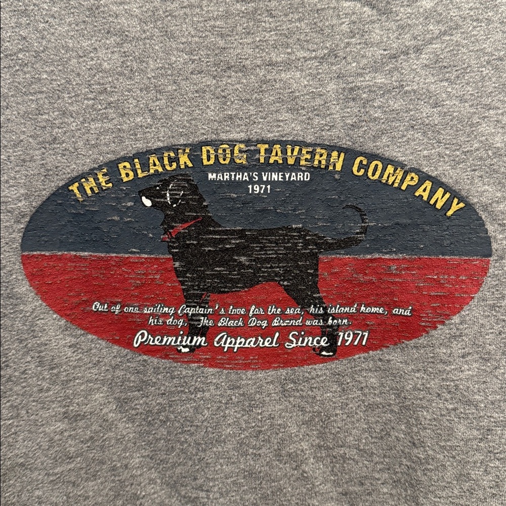 🦖Black Dog L Gray Men's Shirt
